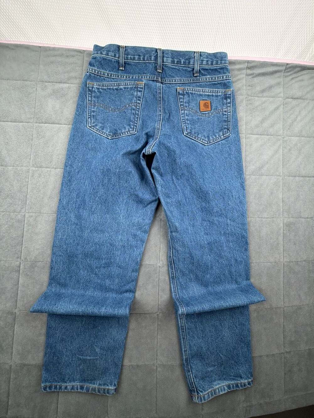 Carhartt B17 DST Relaxed Fit Blue Denim Workwear Jeans 32x32